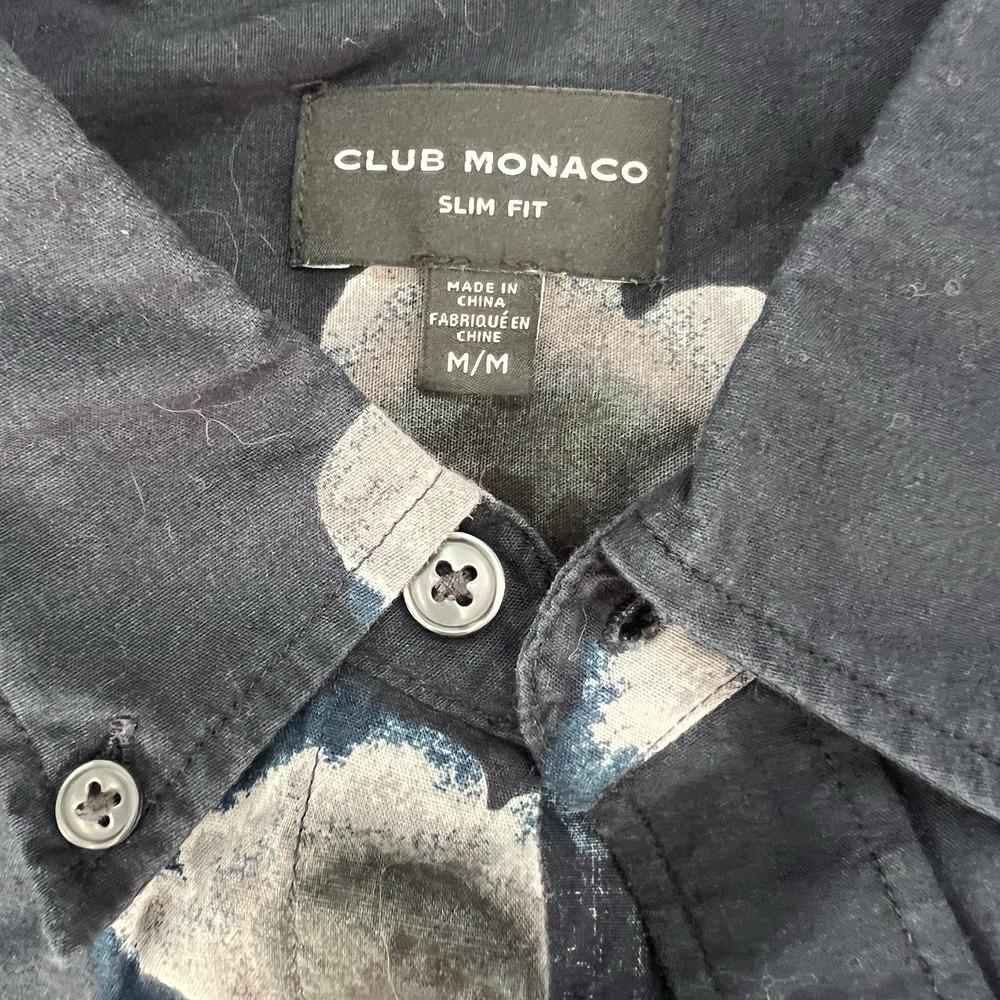 Club Monaco Slim Fit Men's Size M Button Down Long Sleeve Casual Shirt - Picture 2 of 5